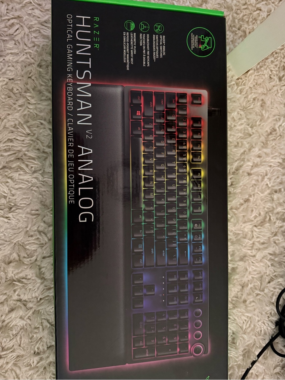 Razer Huntsman V2 Analog RGB Keyboard - Black